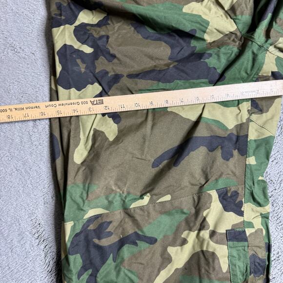 Woodland Camo USGI Improved Rainsuit Pants (IRS) Wet Weather Trousers Pants L - Picture 7 of 10